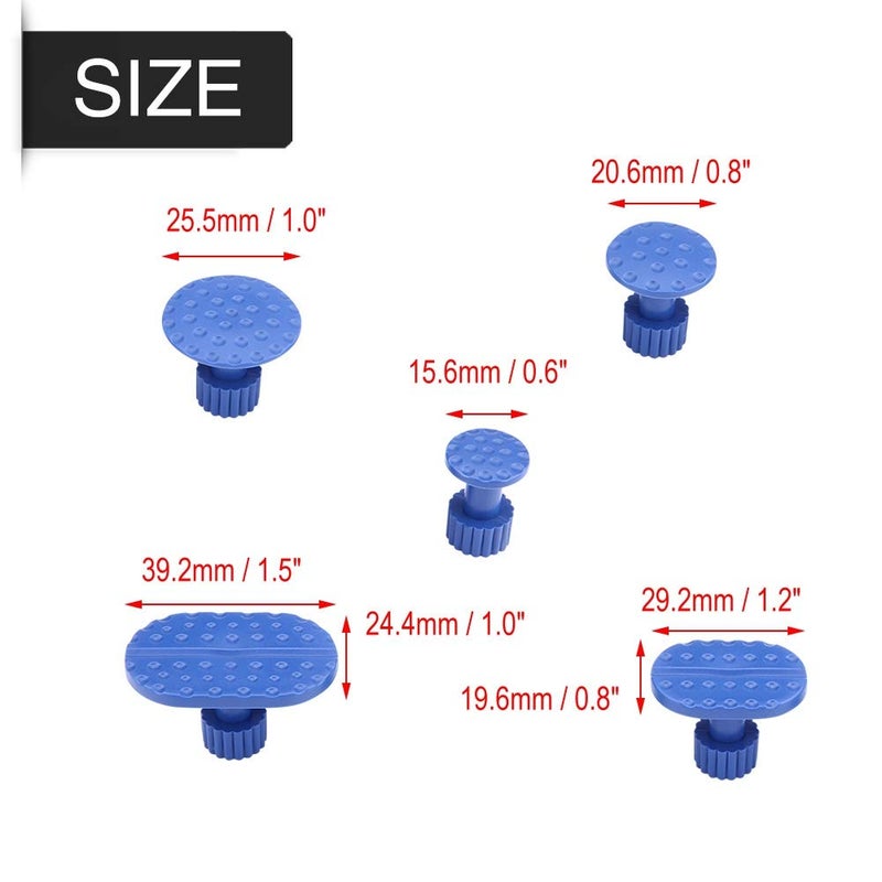 Estink Pulling Tabs Kit, 30pcs Car Body Dent Removal Repair Pulling Tabs Tools Paintless Dent Repair Tools Glue Puller Tabs Set Auto Body Paintless Dent Removal Tabs Kit for Vehicles Refrigerator Motorcycle - Image 5